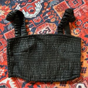 Faux Leather Tank